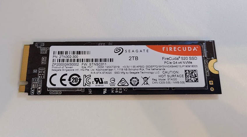 Disque SSD Seagate FireCuda 520 1 To NVMe M.2 PCIe Gen4 ×4 NVMe