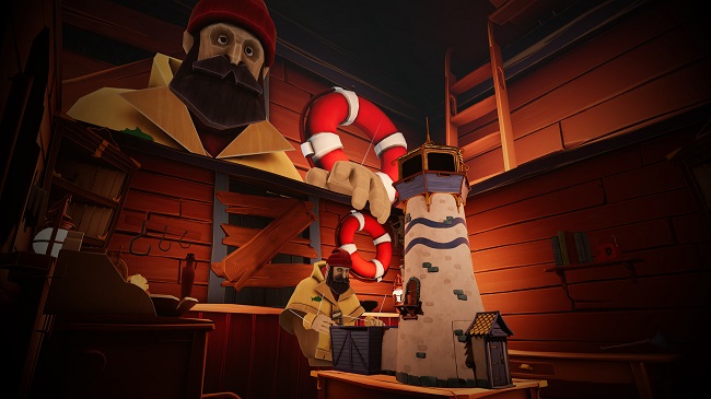 Game capture image from the VR game A Fisherman's Tale