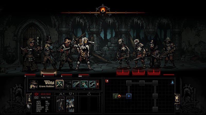 Game capture image from the game Darkest Dungeon