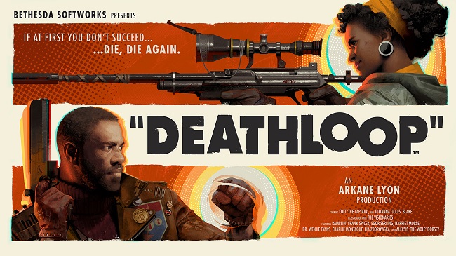 Poster for the upcoming Bethesda game Deathloop