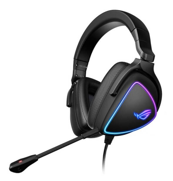 Asus ROG Delta S gaming headset against a white background