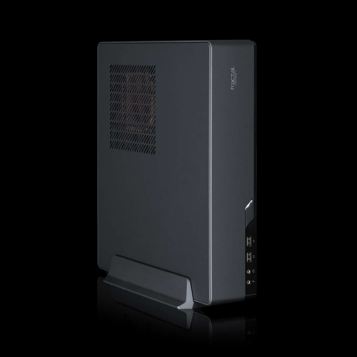 Image of the pre-built Chillblast Fraction Advanced Gaming PC against a dark background. 