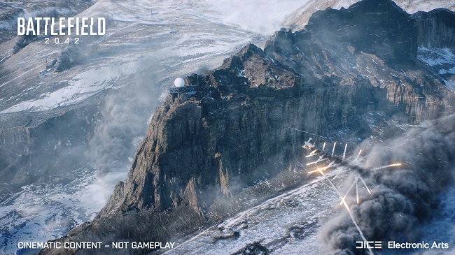 Cinematic image of the Battlefield 2042 map called Breakaway