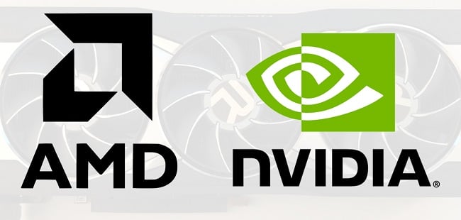AMD and Nvidia logos side by side