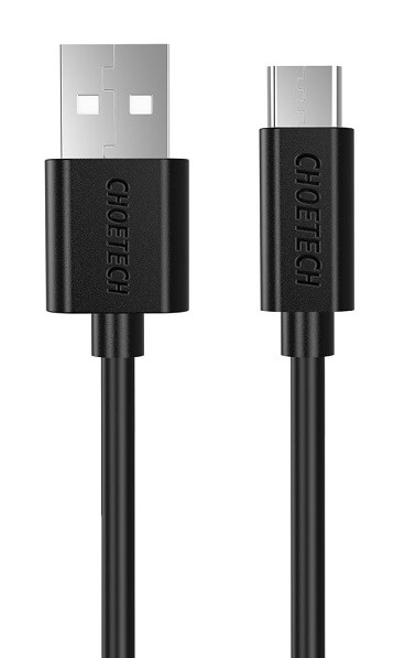 Image showing both ends of a Choetech USB-C Cable