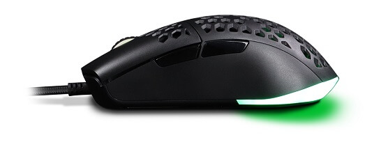 Side-view image of the Chillblast Aero V2 gaming mouse, a PC gaming peripheral