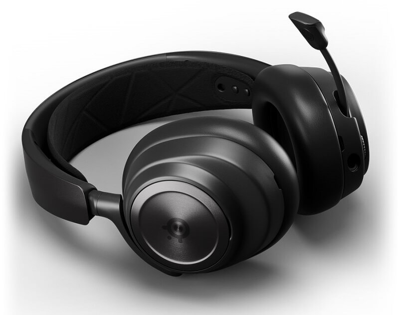 SteelSeries Arctis Nova Pro wireless gaming headset against a white background