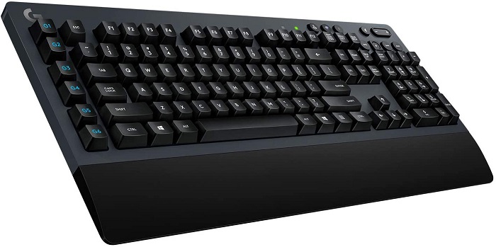 Image of a Logitech G613 wireless gaming keyboard