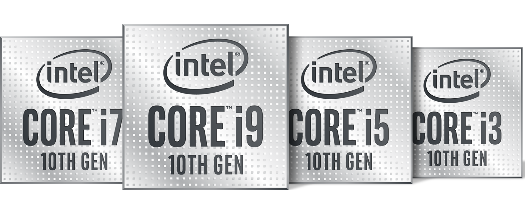 Image of the Intel 10th Gen CPU logos