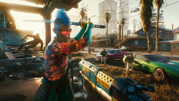 Gameplay capture image from Cyberpunk 2077