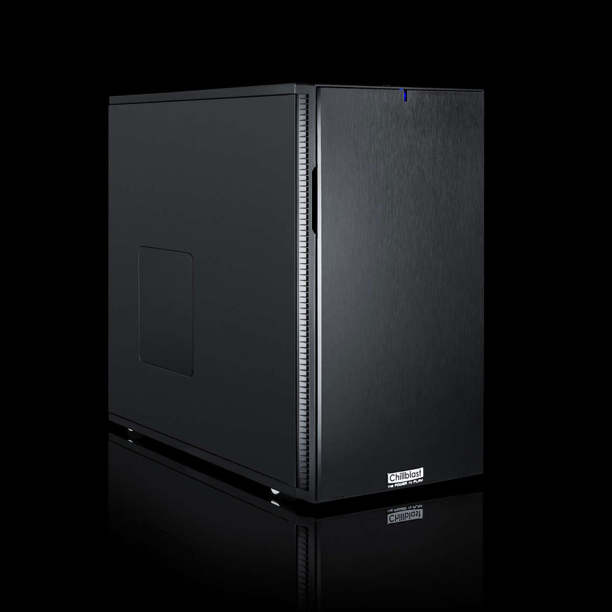 Image of the pre-built Chillblast Wraith Elite Gaming PC against a dark background.