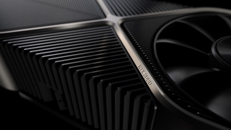 Close up image of the fan on a 3090 GPU