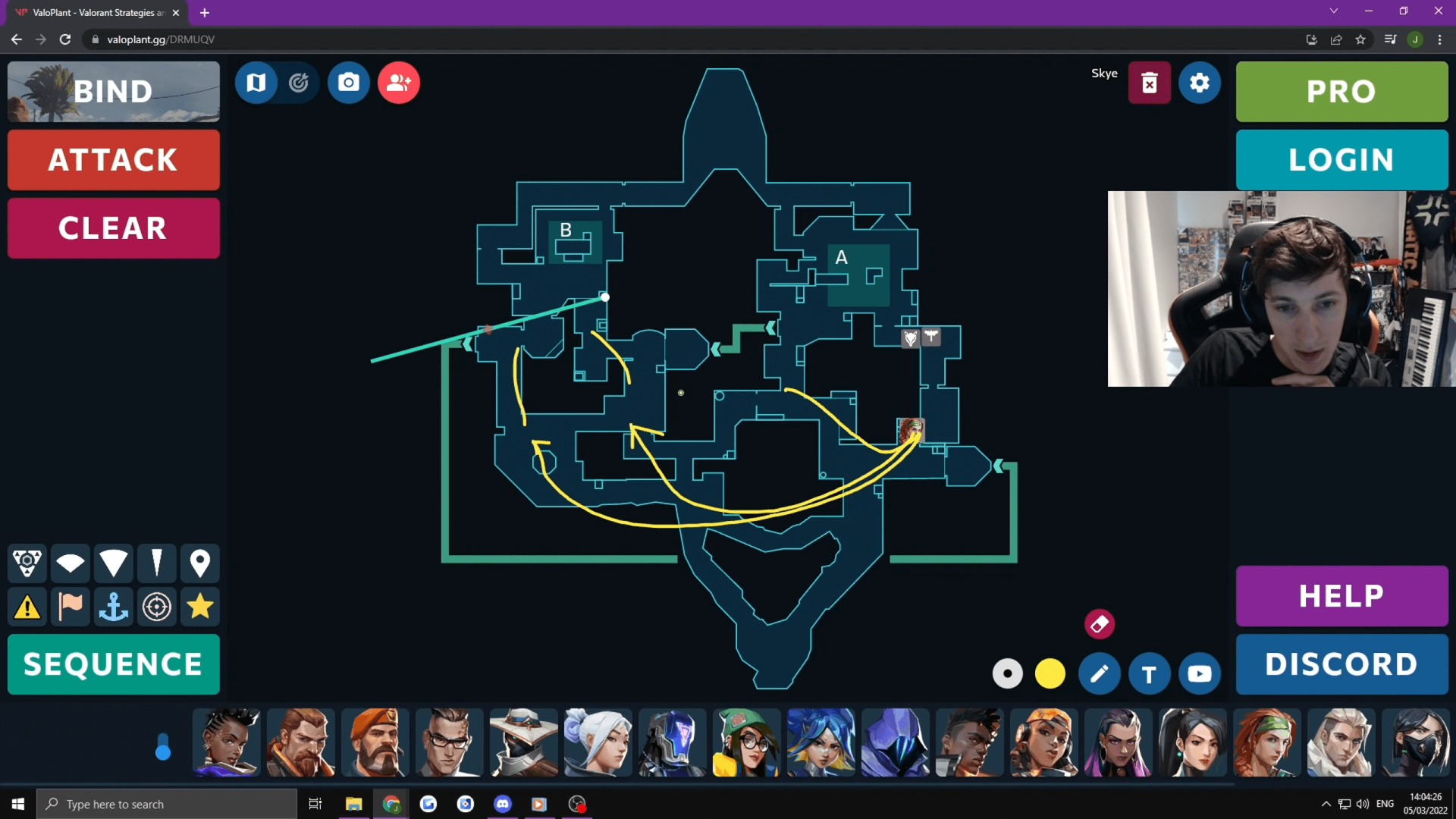 Fnatic Boaster - Skye Bind strategies using Valoplant