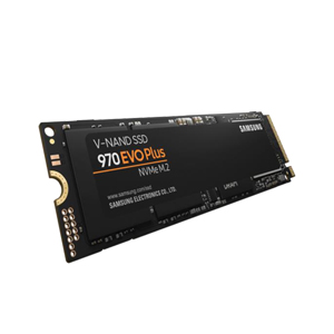 Image of a Samsung 970 EVO Plus NVMe SSD against a white background