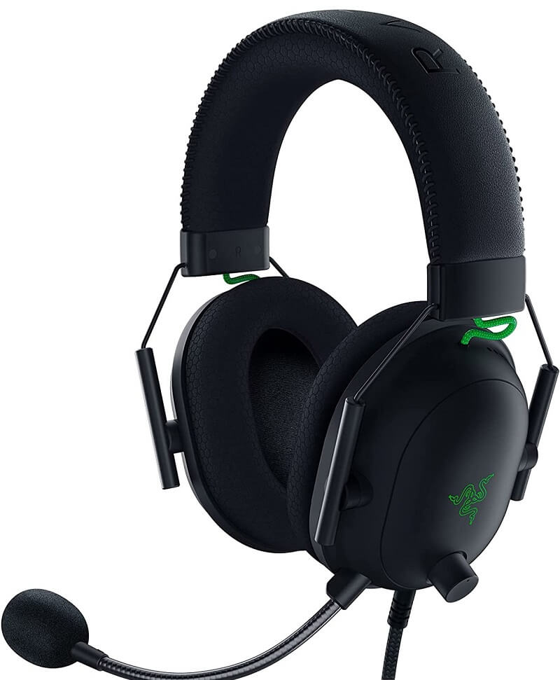 Razer BlackShark V2 gaming headset against a white background