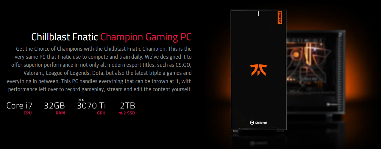 Chillblast Fnatic Champion Specification