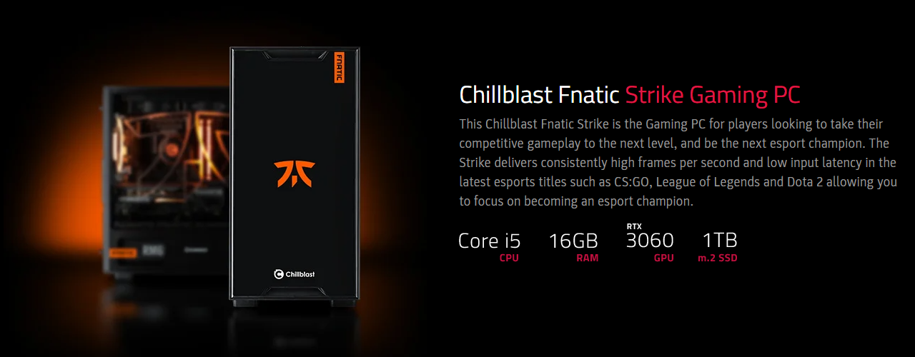 Chillblast Fnatic Strike Specification