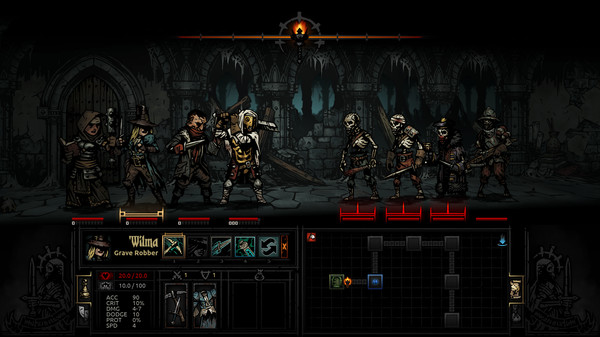 Screenshot of the indie game Darkest Dungeon