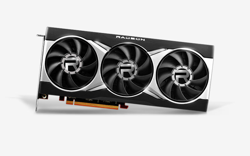 Image of an AMD Radeon 6800XT GPU against a white background