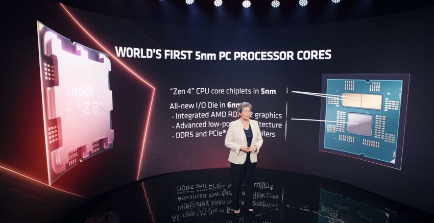 Image from the AMD segment at Computex 2022